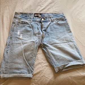 Denim shorts